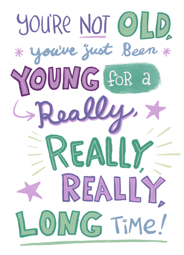 Young Long Time Birthday Ecard Cover
