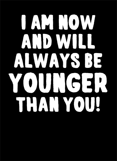 Younger Than You Travis Card Cover