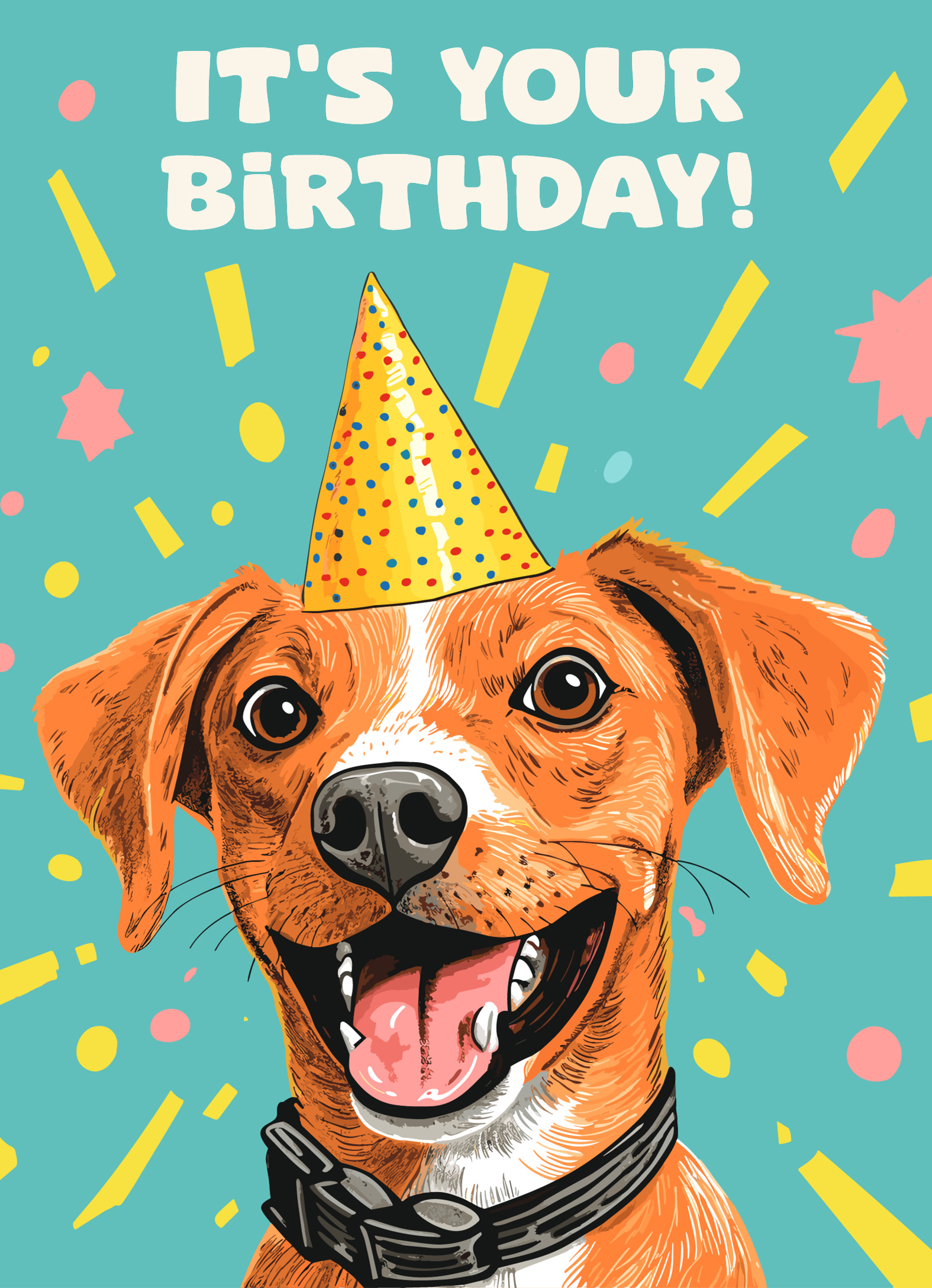 Your Birthday Dog Birthday Card Cover