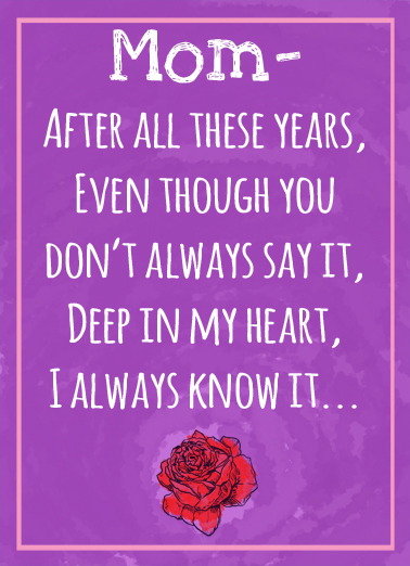 Your Favorite Mom Valentine's Day Ecard Cover
