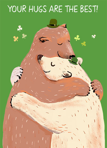 Your Hugs St Pat St. Patrick's Day Card Cover