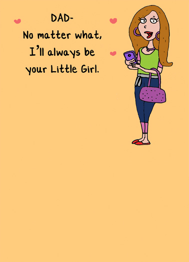 Your Little Girl Father's Day Ecard Cover