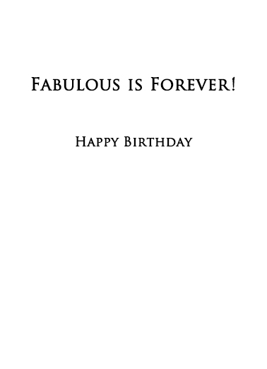 Youth is Fleeting Birthday Card Inside