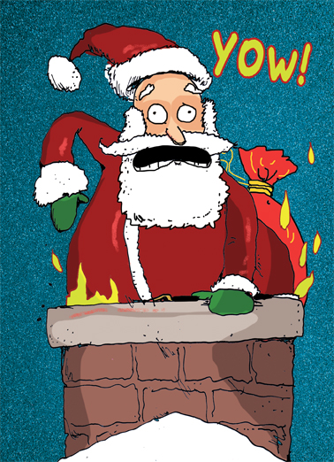 Yow Santa Christmas Ecard Cover