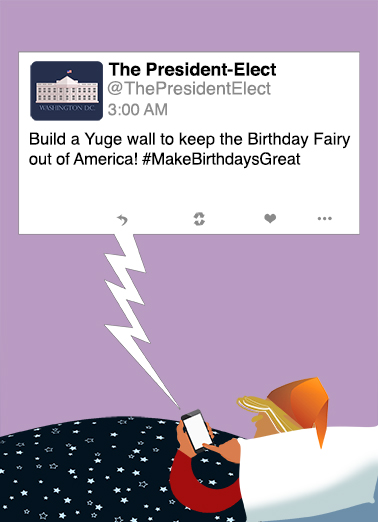 Yuge Tweet Funny Political Ecard Cover