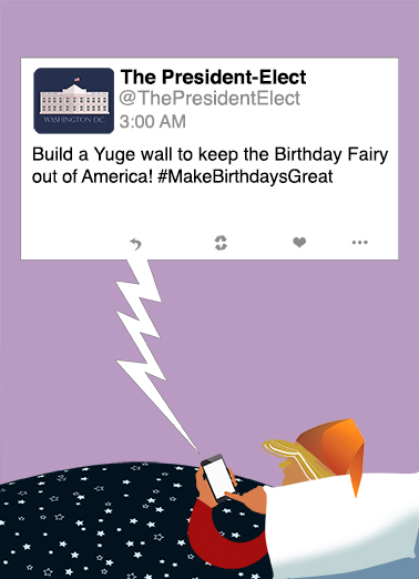 Yuge Tweet Funny Political Card Cover