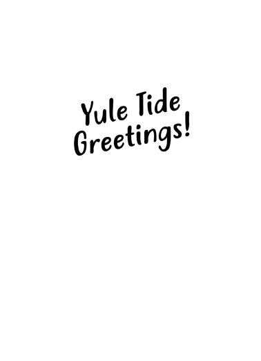 Yule Tide Illustration Card Inside