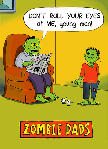 Zombie Dads Halloween Ecard Cover