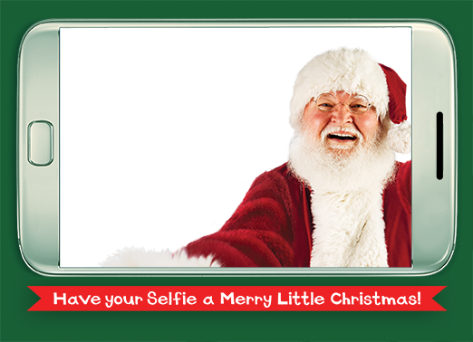 santa selfie horiz kids  Ecard Cover