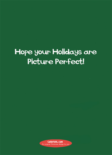 santa selfie vertical Christmas Card Inside